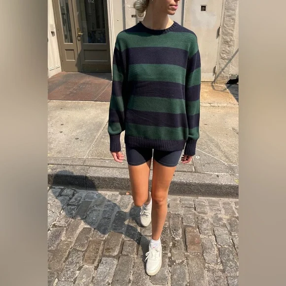 Brandy Melville Brianna Cotton Thick Stripe Sweater - Picture 2 of 5
